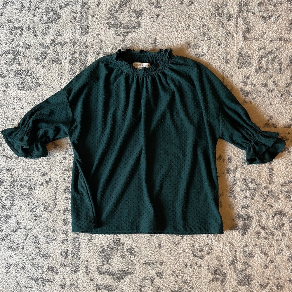 Teal Madewell top